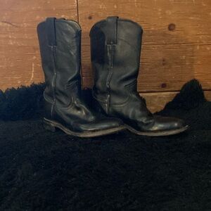 Black Justin Cowboy boots - Size 5B